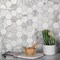 Apollo Tile Sample of 2" Calacatta Gold Hexagon 11.8"x11.8" Marble Mosaic Tile APLTSC99G22HEC53 Sample - alternate 2